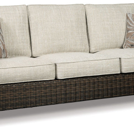 Paradise Trail - Sofa with Cushion - Medium Brown