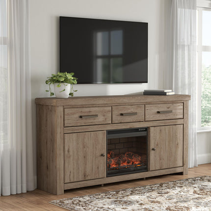 Garistyn - TV Stand With Fireplace Option
