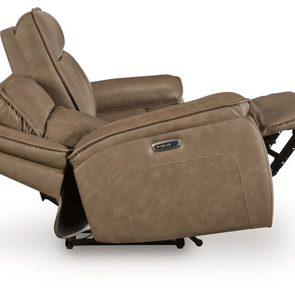 Glencroft - Power Reclining Sofa With Adjustable Headrest - Sahara