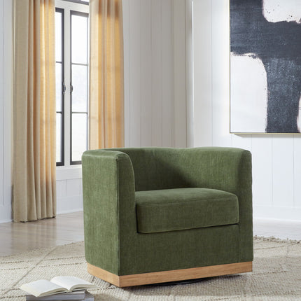 Jersonlow - Swivel Chair - Forest Green