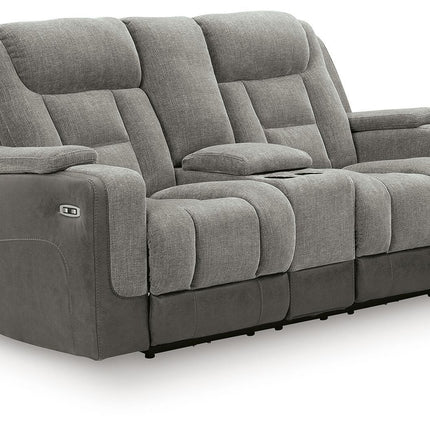 Mixed Motion - Power Reclining Loveseat With Console / Adjustable Headrest