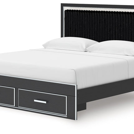 Zuraleus - Upholstered Panel Platform Storage Bed