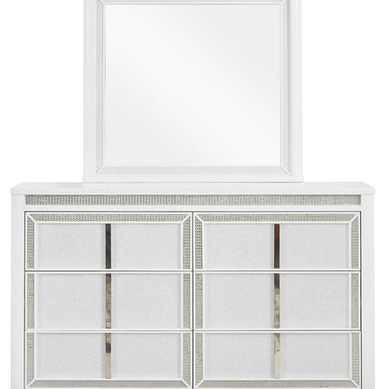 Chalanna - Dresser And Mirror - White