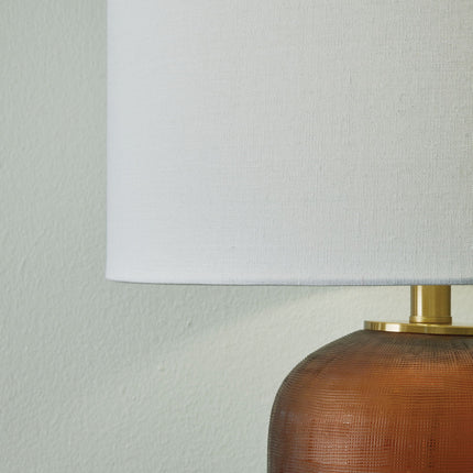 Farberman - Glass Table Lamp - Amber