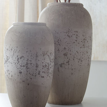 Dimitra - Vase Set (Set of 2) - Brown / Cream