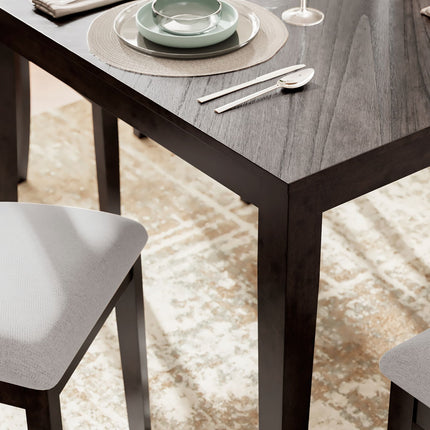 Langwest - Dining Room Table Set (Set of 6) - Brown