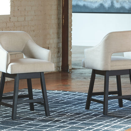 Tallenger - Upholstered Swivel Barstool (Set of 2)