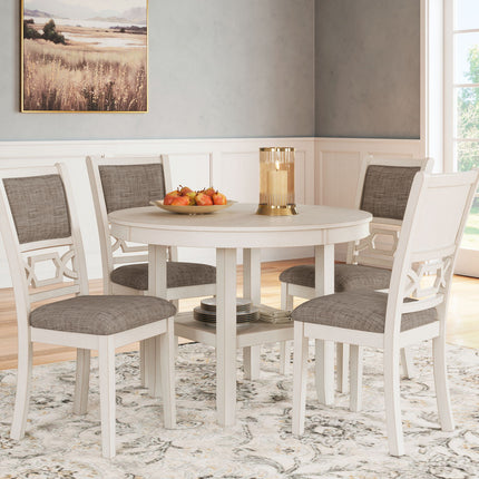 Erinberg - Dining Room Table Set (Set of 5) - Antique White