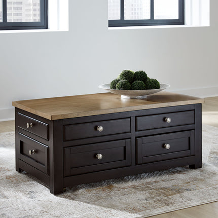 Drazmine - Lift Top Cocktail Table - Brown