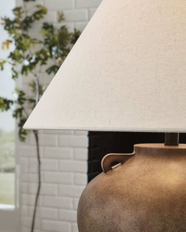 Ferrilby - Poly Table Lamp - Antique Beige