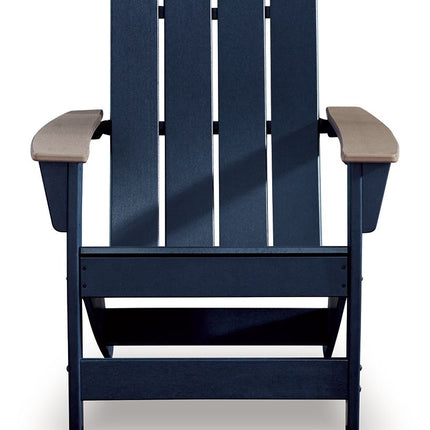 East Beach - Adirondack Chair - Black / Beige