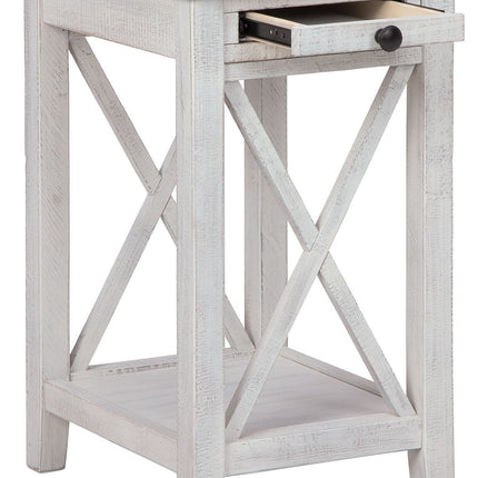 Adalane - Accent Table - White / Gray