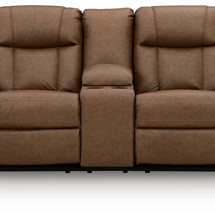 Mackmenville - Double Reclining Loveseat With Console