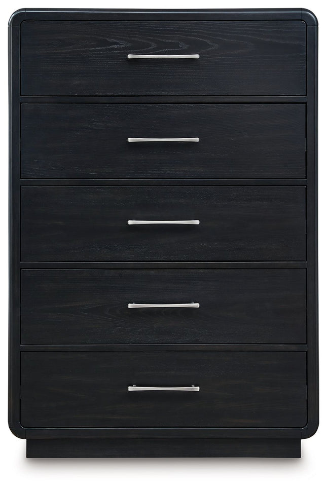 Rowanbeck - Five Drawer Chest - Black