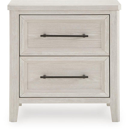 Darbonton - Two Drawer Night Stand - Dove White