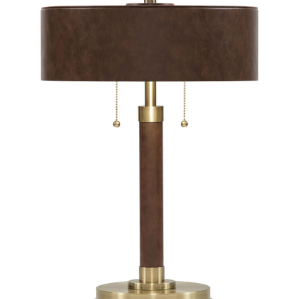 Arcmond - Metal Table Lamp - Brown / Gold Finish