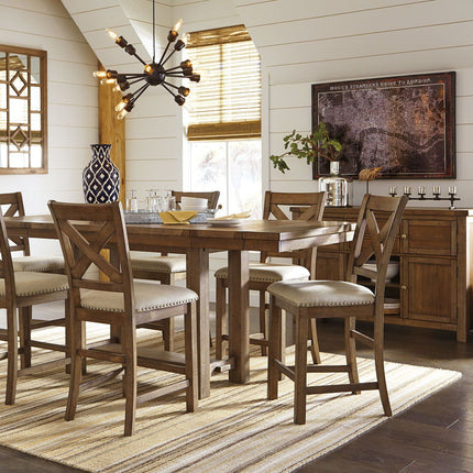 Moriville - Rectangular Dining Table Set - Counter Height