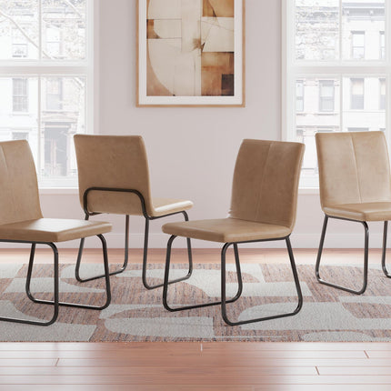 Pharwynn - Dining Upholstered Side Chair (Set of 4) - Toast
