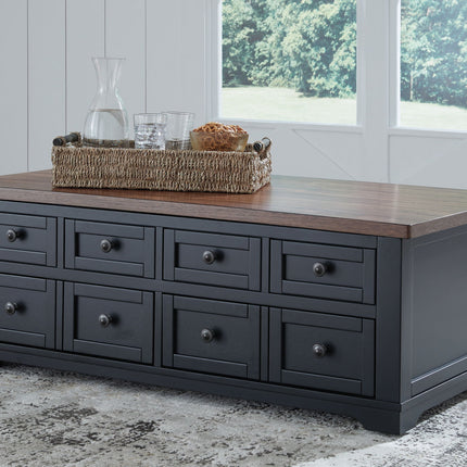 Wildenauer - Lift Top Cocktail Table - Brown / Black