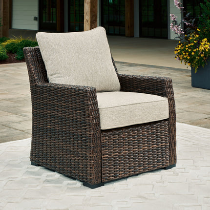 Brook Ranch - Lounge Chair With Cushion - Brown