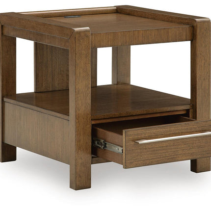 Marxmore - Square End Table - Brown