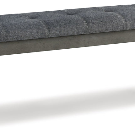 Hallanden - Large UPH Dining Room Bench - Black / Gray