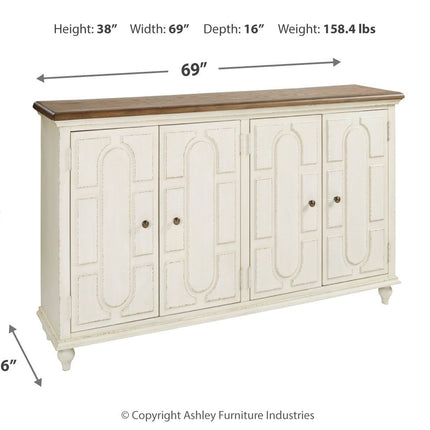 Roranville - Accent Cabinet - Antique White
