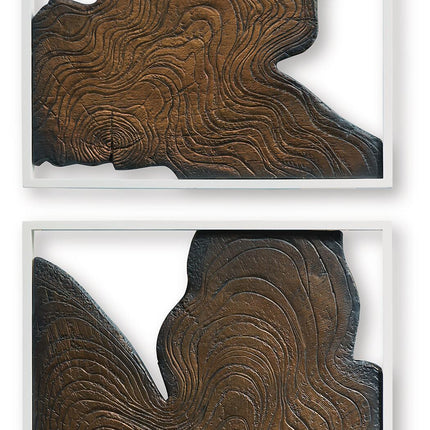 Landley - Wall Decor Set (Set of 2) - Brown / White