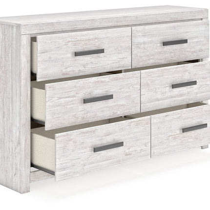 Cayboni - Six Drawer Dresser - Whitewash