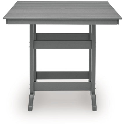 Sanctuary Beach - Square Counter Table With Umbrella Option - Dark Gray