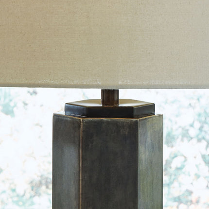 Dirkton - Metal Table Lamp  - Antique Pewter Finish