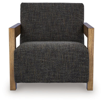 Dorney - Accent Chair - Charcoal / Brown