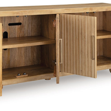 Niam - Accent Cabinet - Light Antique Beige