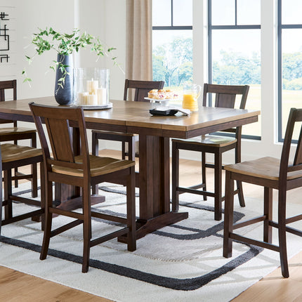 Rylandeen - Counter Height Extension Dining Table Set