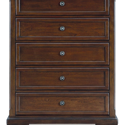 Trellington - Five Drawer Chest - Brown