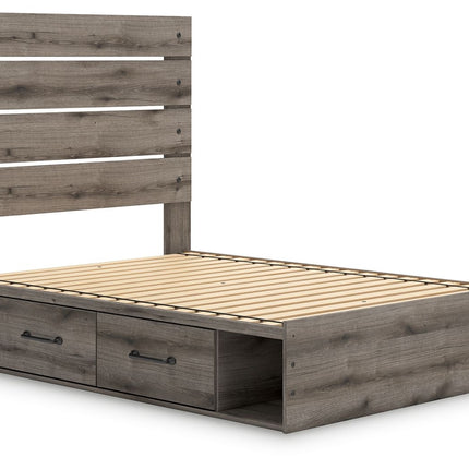 Graystorm - Panel Bed With Storage