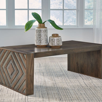 Dreggan - Rectangular Cocktail Table - Brown