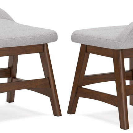Lyncott - Home Office Desk Chair - Light Gray / Brown