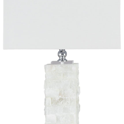 Malise - Alabaster Table Lamp  - White