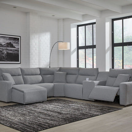 Modmax II - Reclining Sectional - Salt And Pepper