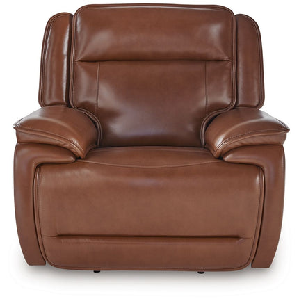 Healy Pier - Power Recliner / Adj Headrest - Chocolate