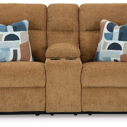 Kanlow - Dbl Reclining Loveseat With Console