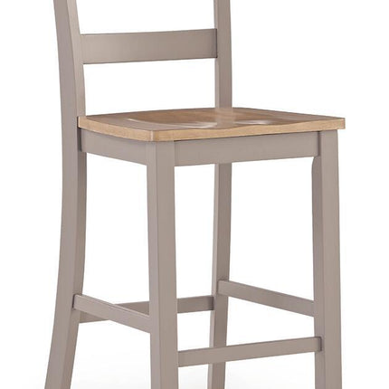 Harperfeld - Barstool (Set of 2) - Natural / Gray