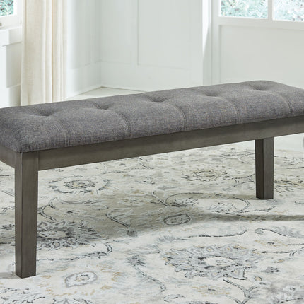 Hallanden - Large UPH Dining Room Bench - Black / Gray