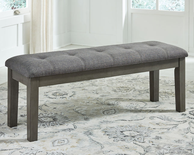 Hallanden - Large UPH Dining Room Bench - Black / Gray