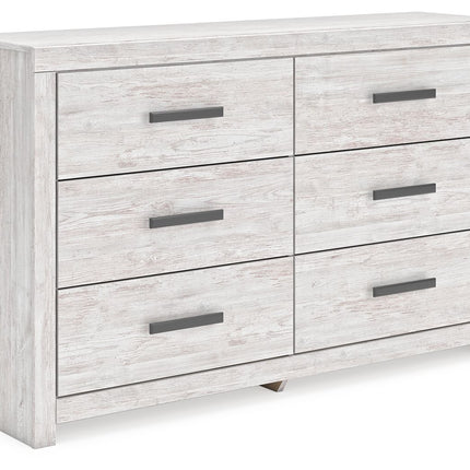Cayboni - Six Drawer Dresser - Whitewash