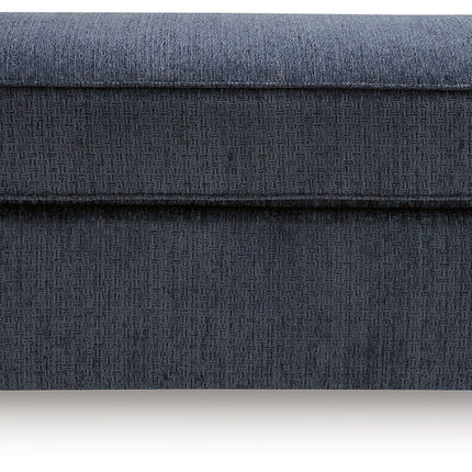 Albar Place - Oversized Accent Ottoman - Cobalt