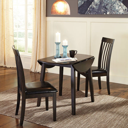 Hammis - Round Dining Drop Leaf Table Set