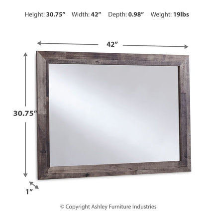Derekson - Bedroom Mirror - Multi Gray