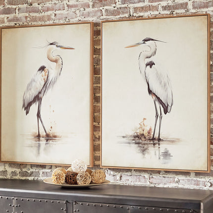 Aubinell - Wall Art Set (Set of 2) - Beige